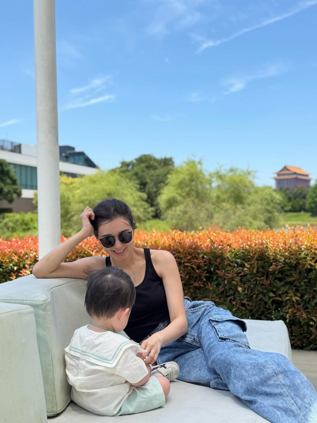 麥明詩多度帶囝囝去旅行。 麥明詩多度帶囝囝去旅行。