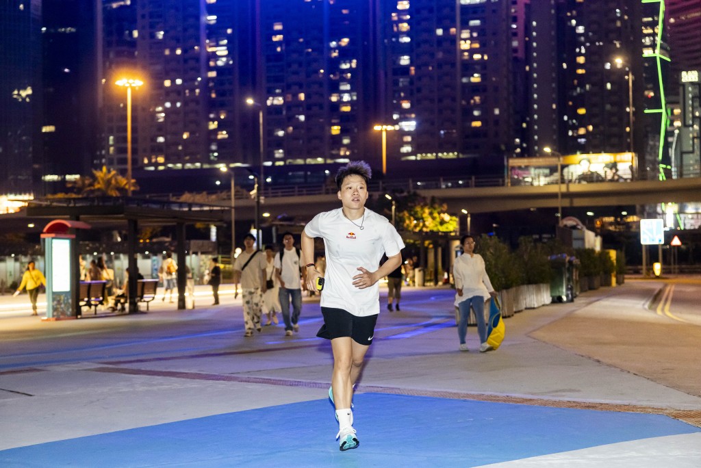 香港女籃名將李祉均參與 Wings for Life World Run 的香港 App Run。公關圖片 香港女籃名將李祉均參與 Wings for Life World Run 的香港 App Run。公關圖片