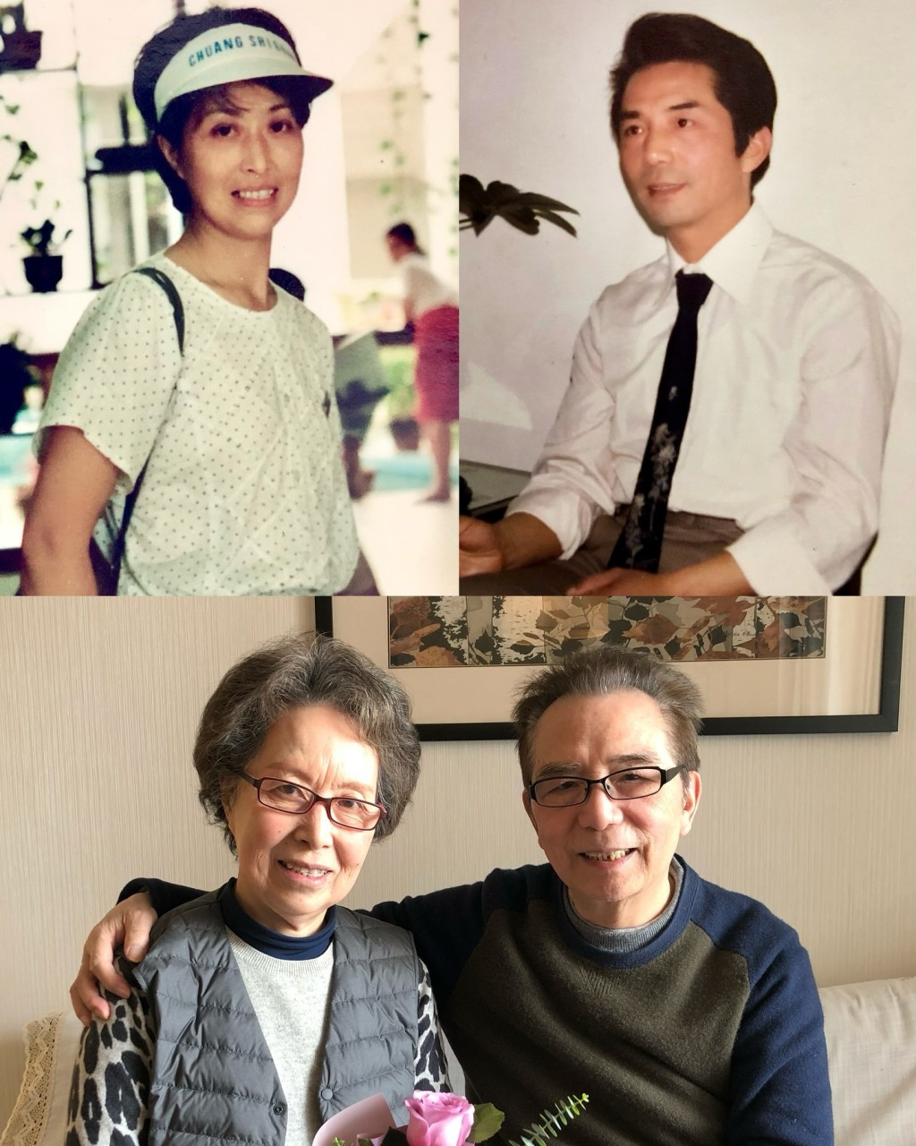 胡蓓蔚貼出一張父母年輕時的照片。