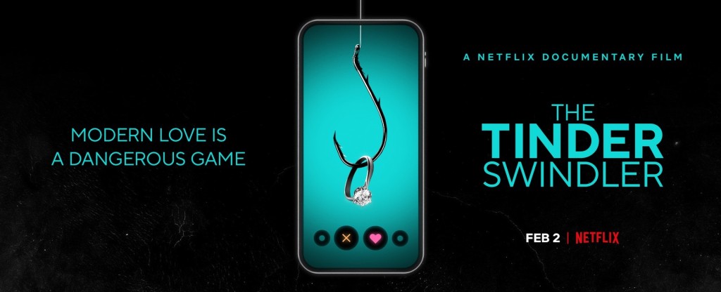 Netflix纪录片推出《Tinder诈骗王》，曾高据全球点播头十位最佳收视节目。(Netflix截图)