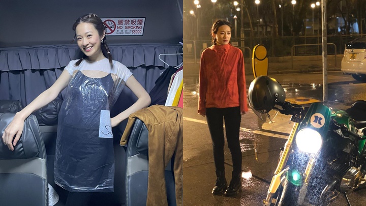 雖然有膠袋包身，但冬天淋足成晚雨，蔡潔話真係凍。