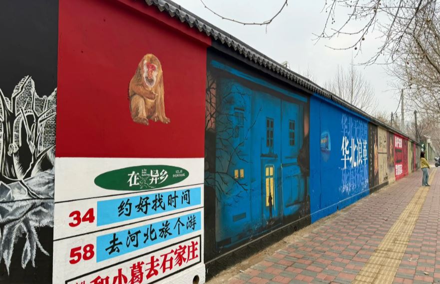 石家庄摇滚之墙无预警被油漆覆蓋，在网上引来一片负评。抖音