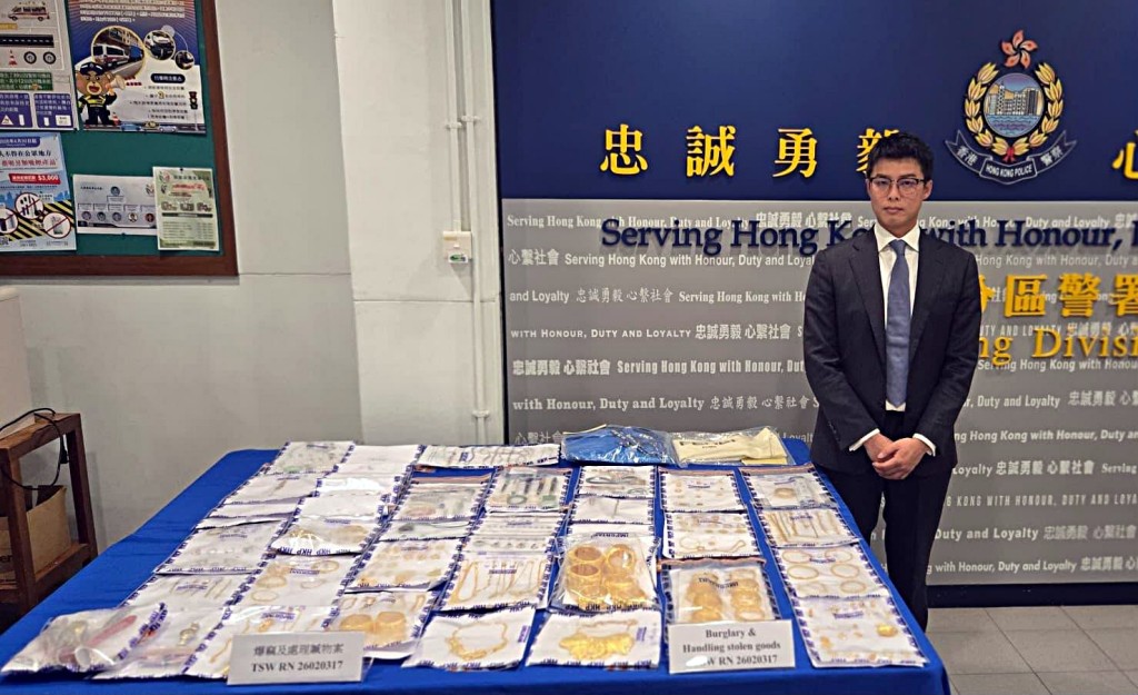 警方起回部分失物。 警方起回部分失物。