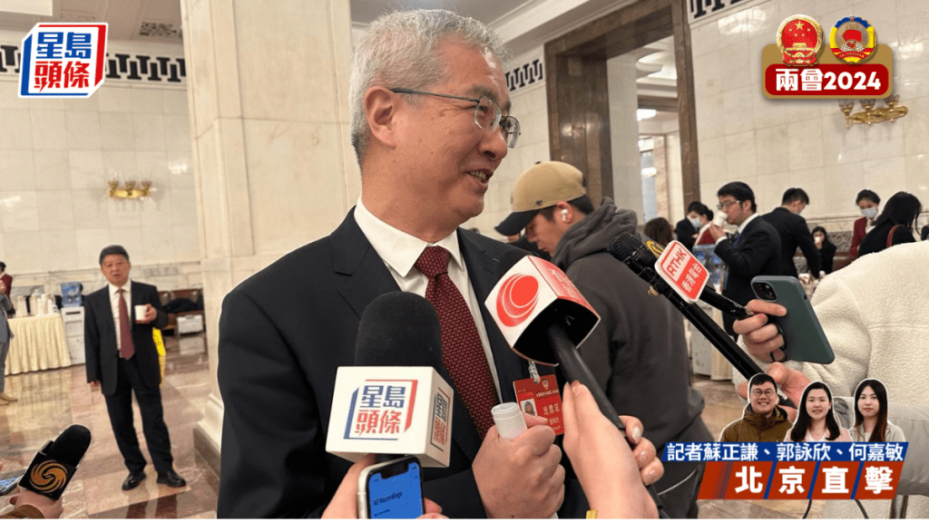 楊明杰表示台獨立場是沒有出路的。何嘉敏攝
