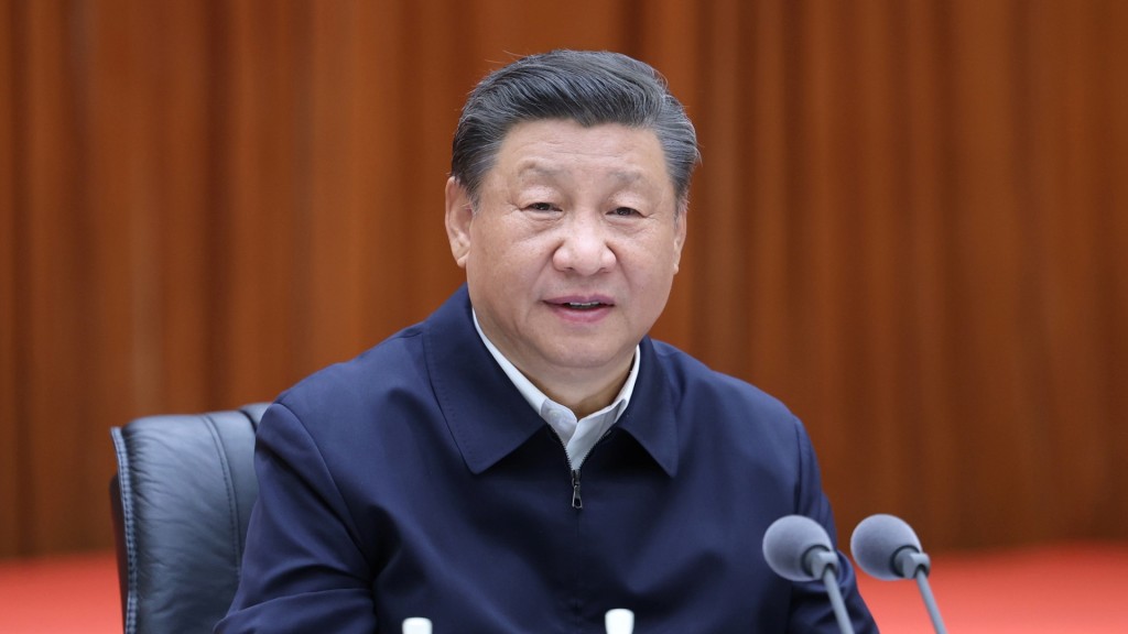 習近平強調堅持走順應時代潮流。新華社