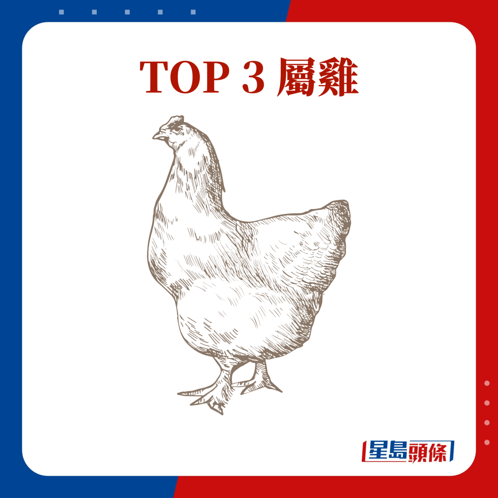 TOP 3 属鸡