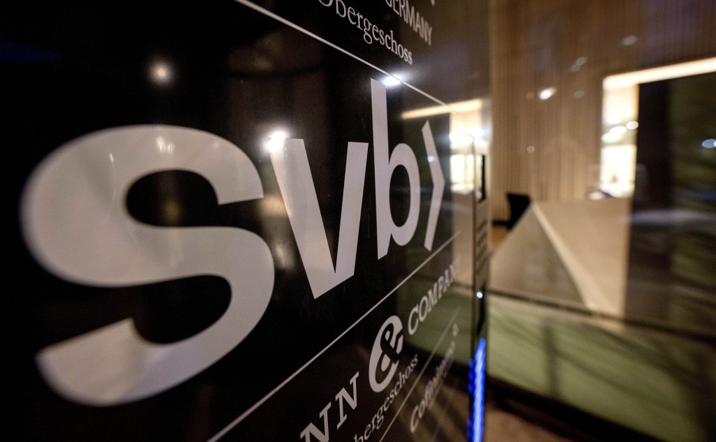 美國矽谷銀行（SVB）倒閉引發風波。AP資料圖