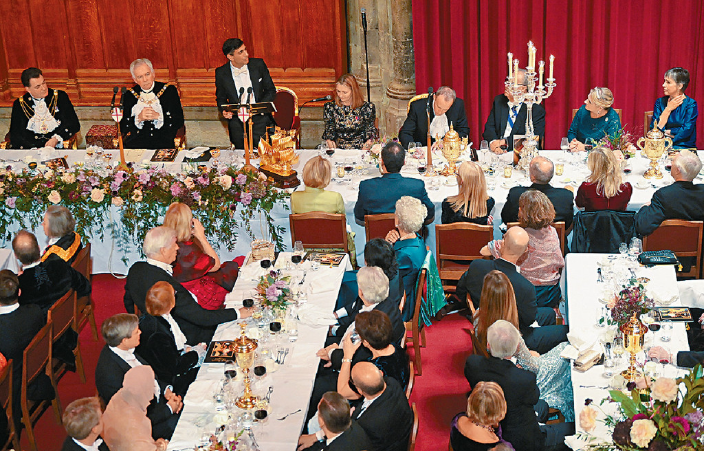 ■辛偉誠出席倫敦市長勳爵晚宴，發表外交政策演說。