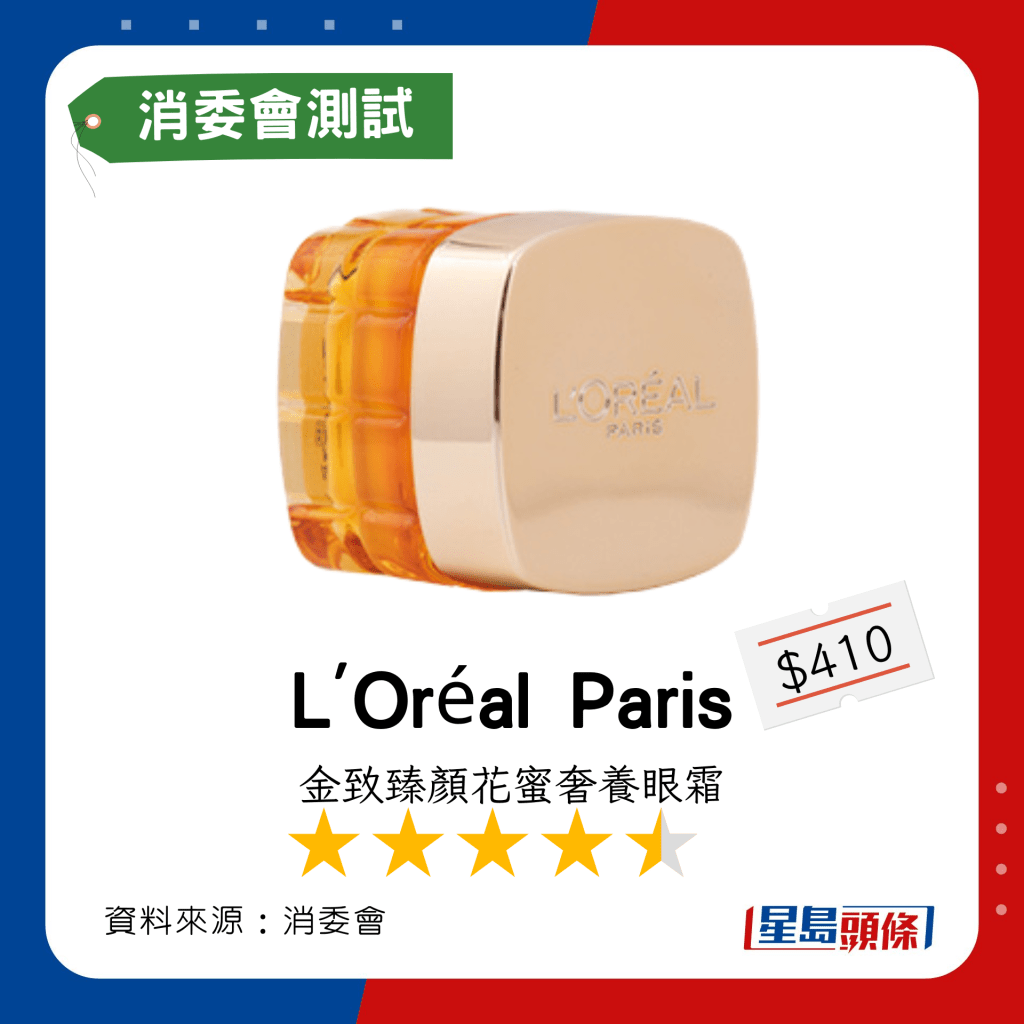 消委會除皺眼霜｜L'Oréal Paris