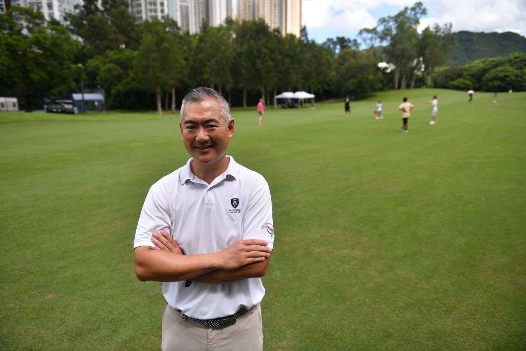 香港哥爾夫球會會長郭永亮表示，司法覆核針對環評報告結果，不影響政府收地。陳極彰攝
