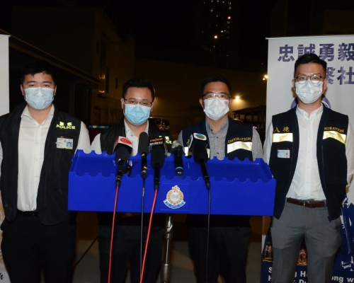 警方聯同入境處、海事處進行打擊黑工行動。