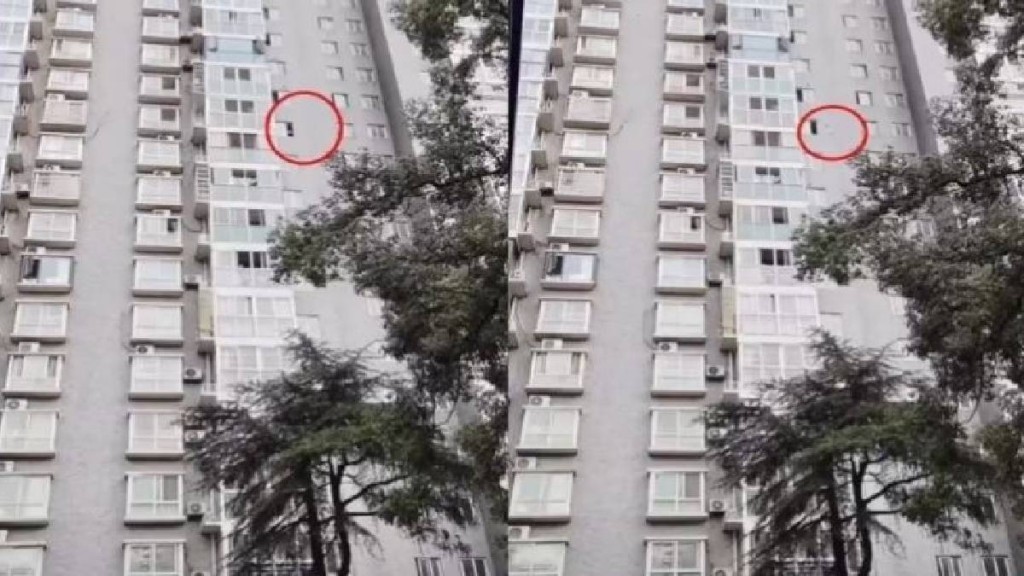 長沙大四女生考試成績差，屋苑高空擲物半小時。