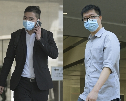 被告曹敏和(左)及被告張豪翔(右)。資料圖片