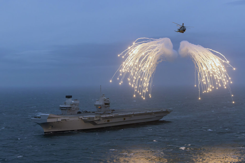 英国航母「威尔斯亲王号」战斗群将按既定计画在印太区域展开行动部署。英国国防部图片
