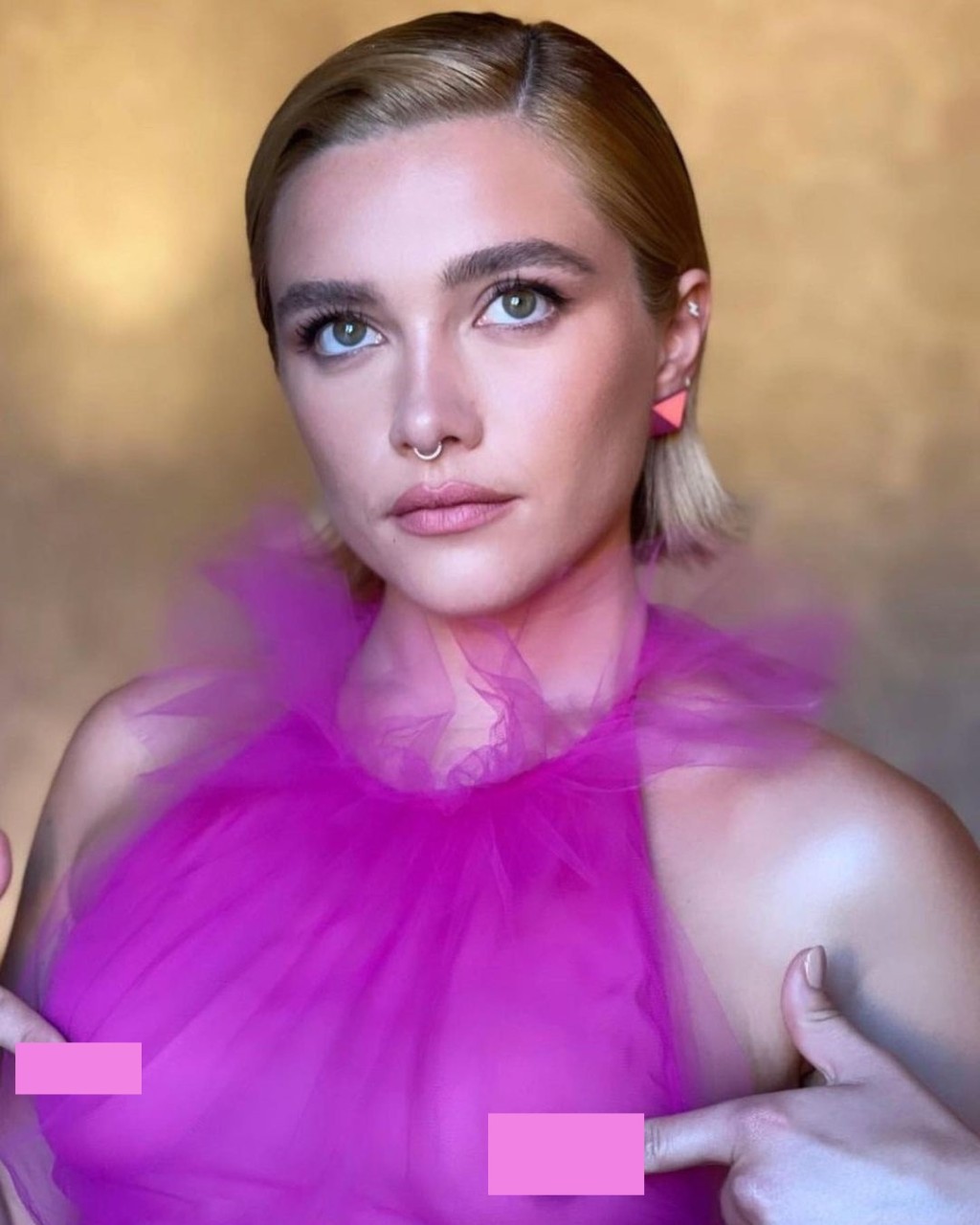Florence Pugh 在社交平台大反擊。 （florencepugh@IG）