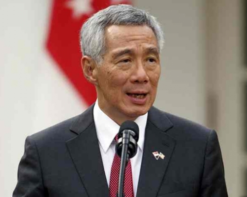 李顯龍談及台海局勢。資料圖片