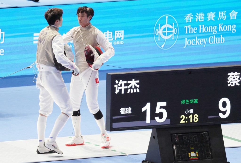 蔡俊彥9:15不敵許杰。攝影:徐嘉華 蔡俊彥9:15不敵許杰。攝影:徐嘉華