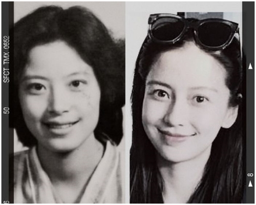 網民將Baby母女的樣子作對比。網上圖片