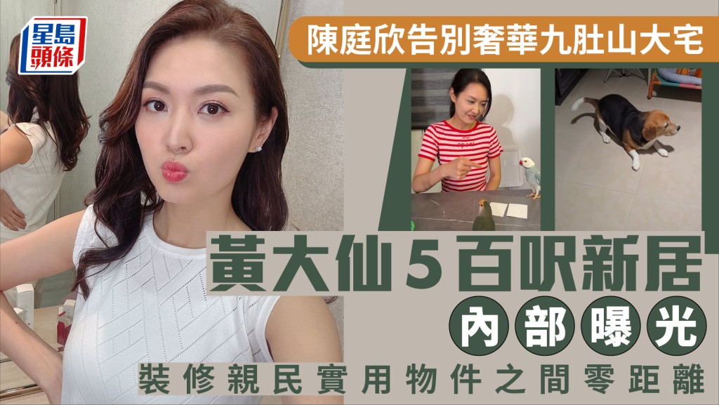 陳庭欣告別奢華九肚山大宅  黃大仙5百呎新居內部曝光  裝修親民實用物件之間零距離