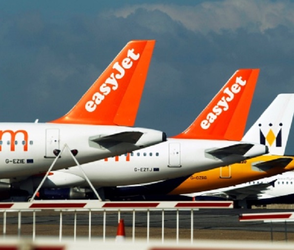 英國廉航易捷航空。AP圖片