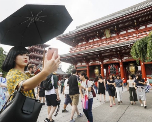 日本成中國黃金周外遊熱點,香港首跌出頭10位。網圖