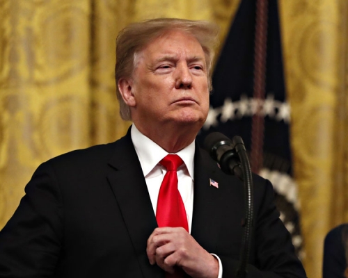 特朗普表示，美國是時候承認以色列對戈蘭高地擁有主權。AP