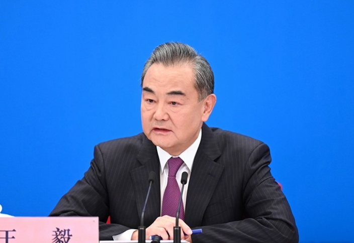 王毅在兩會上言明中印伙伴關係的重要性。（新華社圖片）