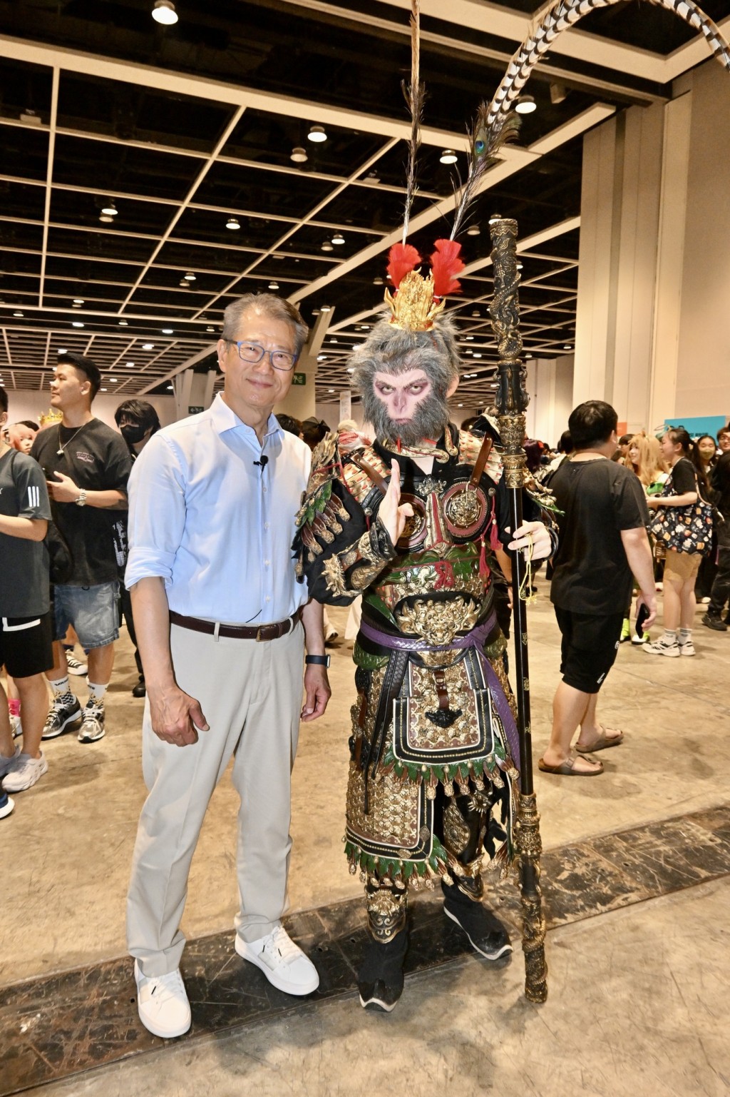 陳茂波指自己過去多年一直支持香港動漫節，也見證着活動規模不斷擴大。陳茂波FB圖片