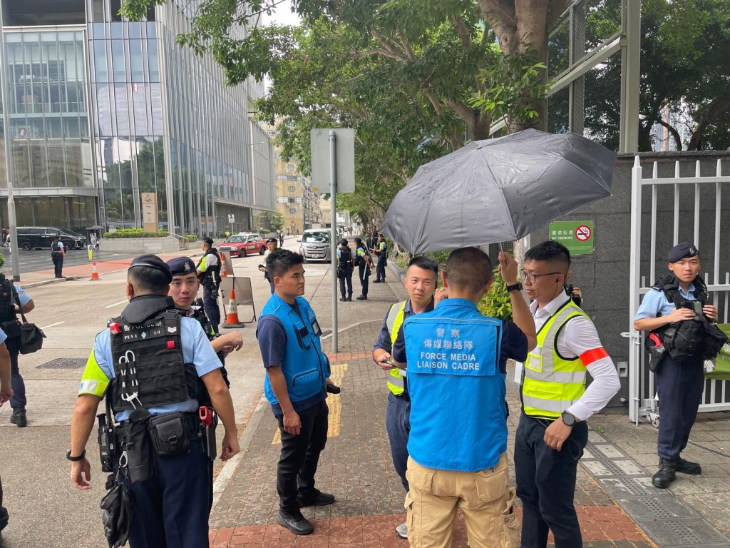 警方於輔警總部演練。香港警察FB 警方於輔警總部演練。香港警察FB