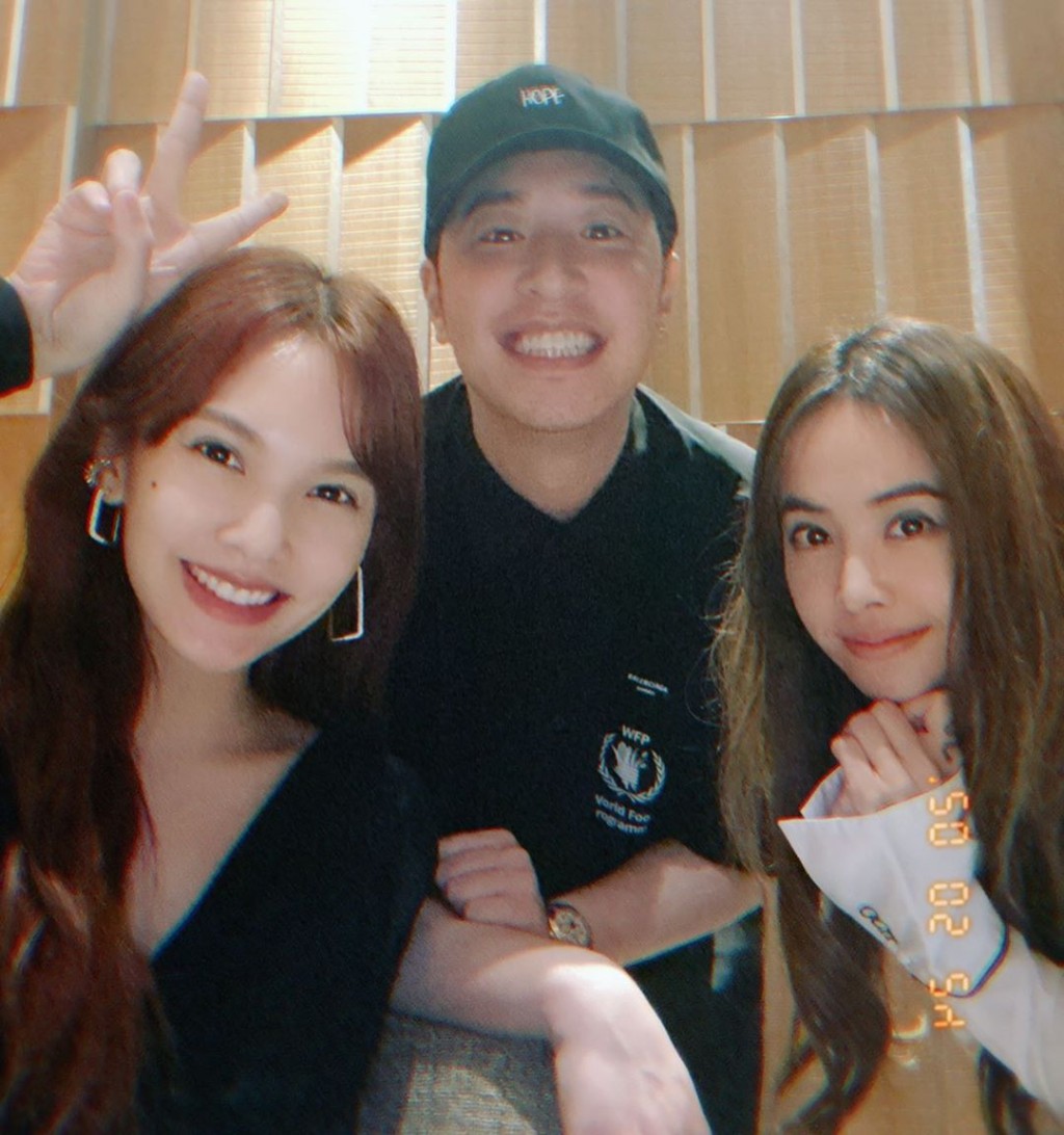 杨丞琳留言跟哥哥姐姐食饭好开心。