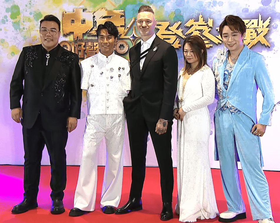 劉洋、李金凱、占士丁丁、陳芷盈、王鄭浚仁都盛裝出席。