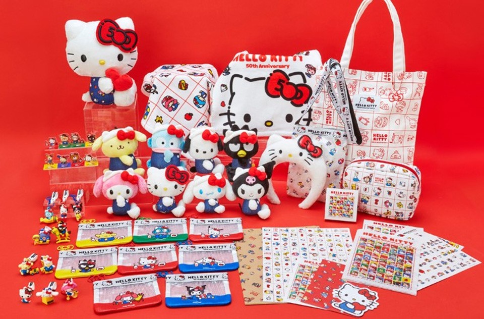 Hello Kitty紀念品種類繁多。網上圖片