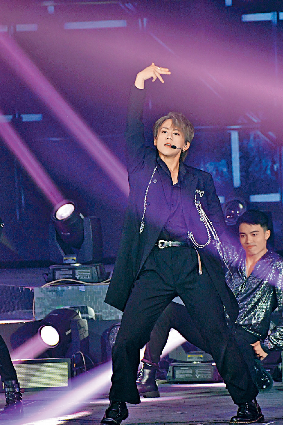 ■姜濤昨晚和隊友一樣落力演出！