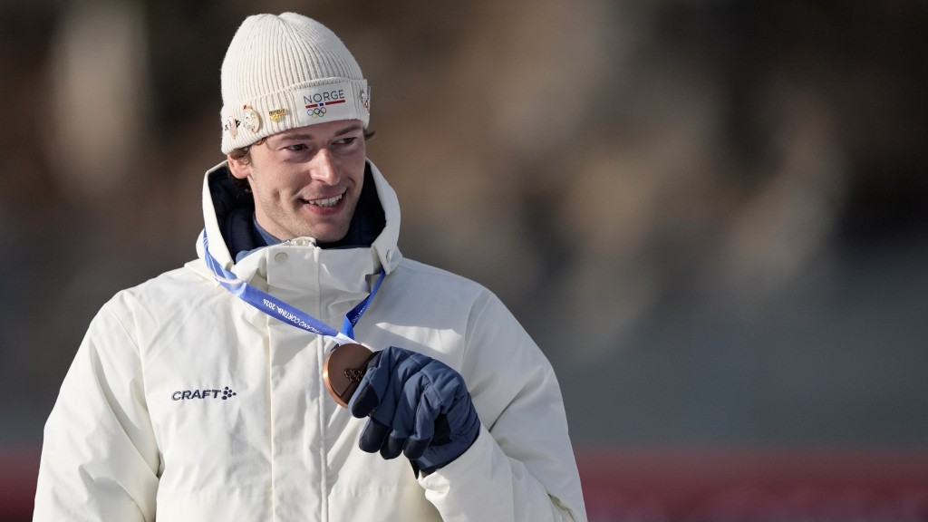 挪威名將萊格雷德首次奪得個人冬奧銅牌。 美聯社