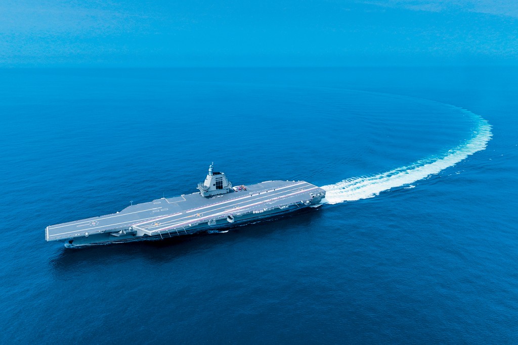 中國第3艘航空母艦福建艦。