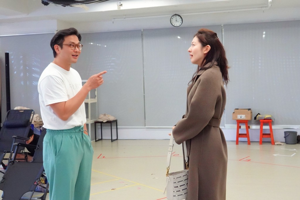 唐詩詠排練舞台劇《妻迷 Yerma》時一度感到迷惘。 唐詩詠排練舞台劇《妻迷 Yerma》時一度感到迷惘。