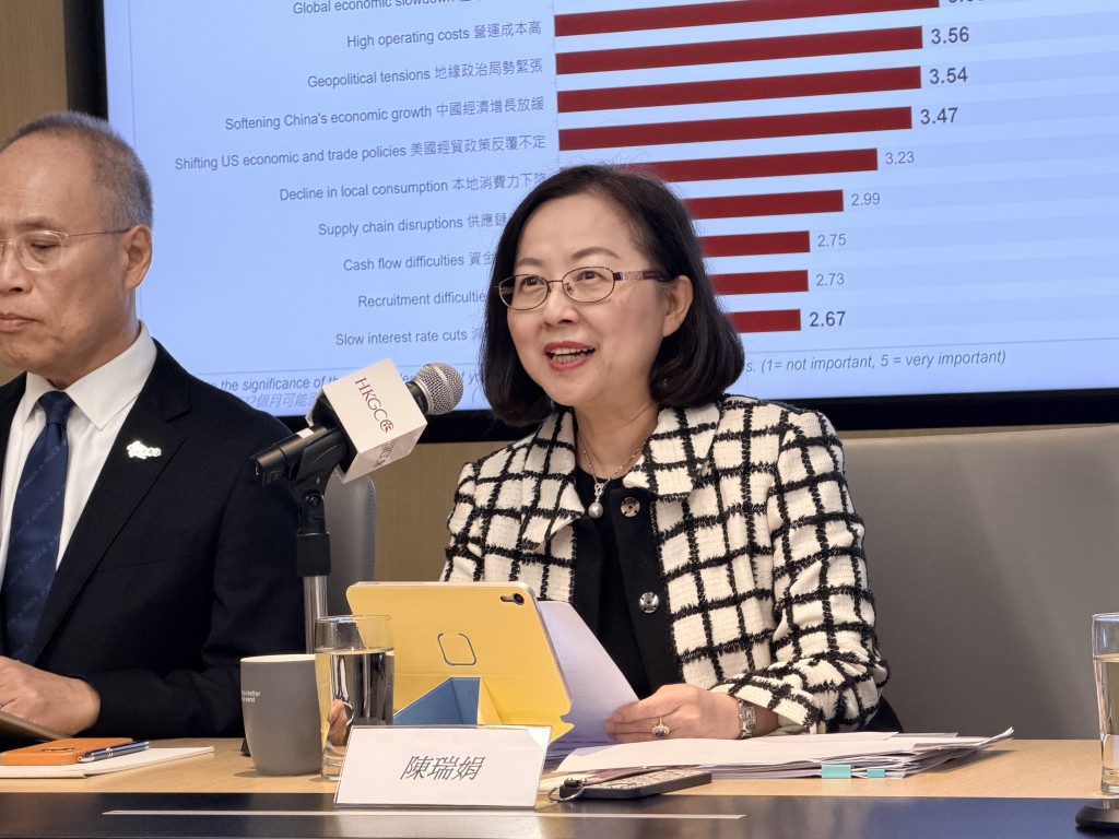 總商會主席陳瑞娟。 總商會主席陳瑞娟。