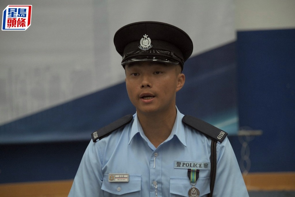 吴志霖为最佳结业学警和最优秀结业警员。杨伟亨摄