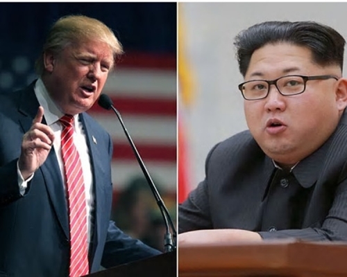 特朗普月初曾形容金正恩是一個聰明人。資料圖片