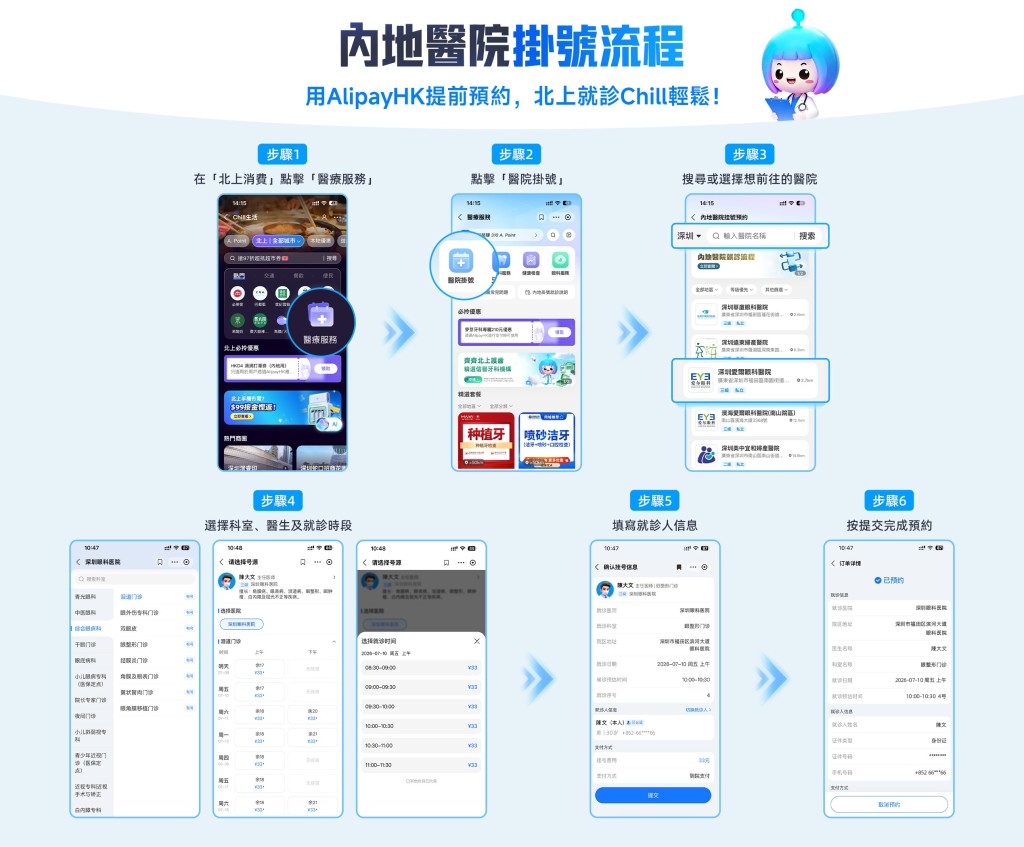 AlipayHK簡單4步長者都識用! 手機一站式預約掛號深圳醫院 AlipayHK簡單4步長者都識用! 手機一站式預約掛號深圳醫院