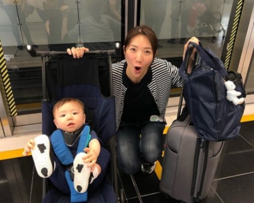 車婉婉公幹不忘湊囝。ig圖片