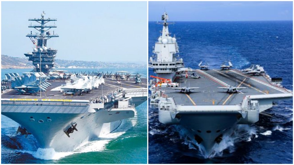 中國「山東艦」與美軍「尼米茲號」曾在西太平洋「對決」。