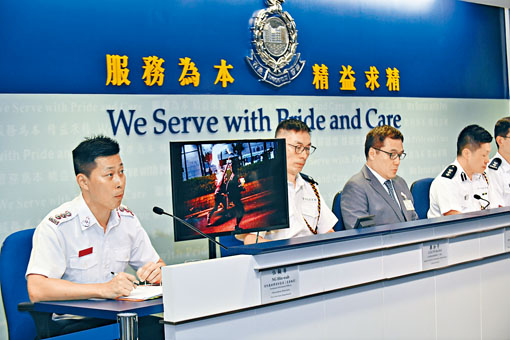 ■警方昨在记者会上提醒年轻人勿以身试法，勿因做出违法行为影响一生。