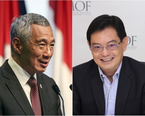 新加坡副總理王瑞傑（右）去信總理李顯龍，決定不擔任第四代領導班子的領軍人物。AP資料圖片/Facebook圖片