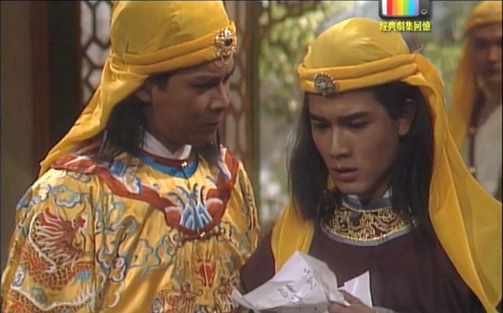 1988年，城城跟力捧的「五虎將」黃日華拍《太平天國》，演太平軍將領。