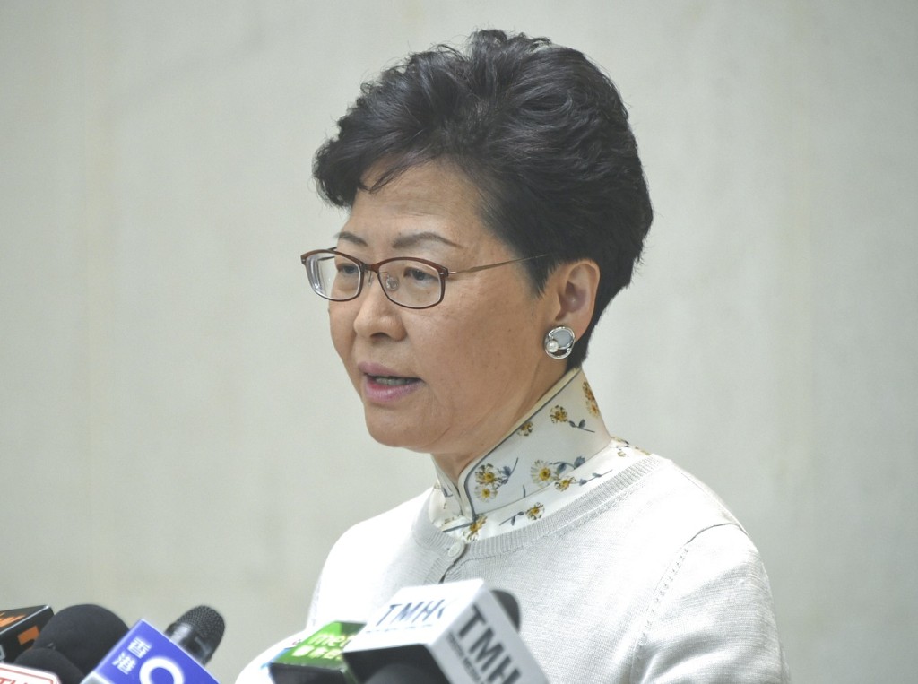 林鄭月娥爭取盡快落實健康碼。資料圖片
