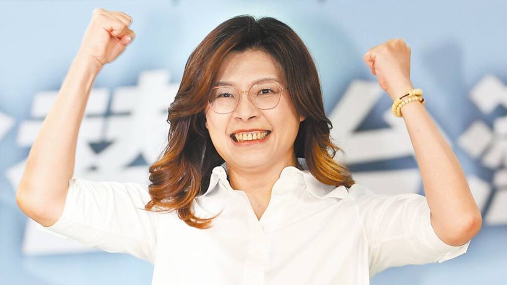 鄭麗文在國民黨主席選舉民意調查中，目前以68%領先。中時
