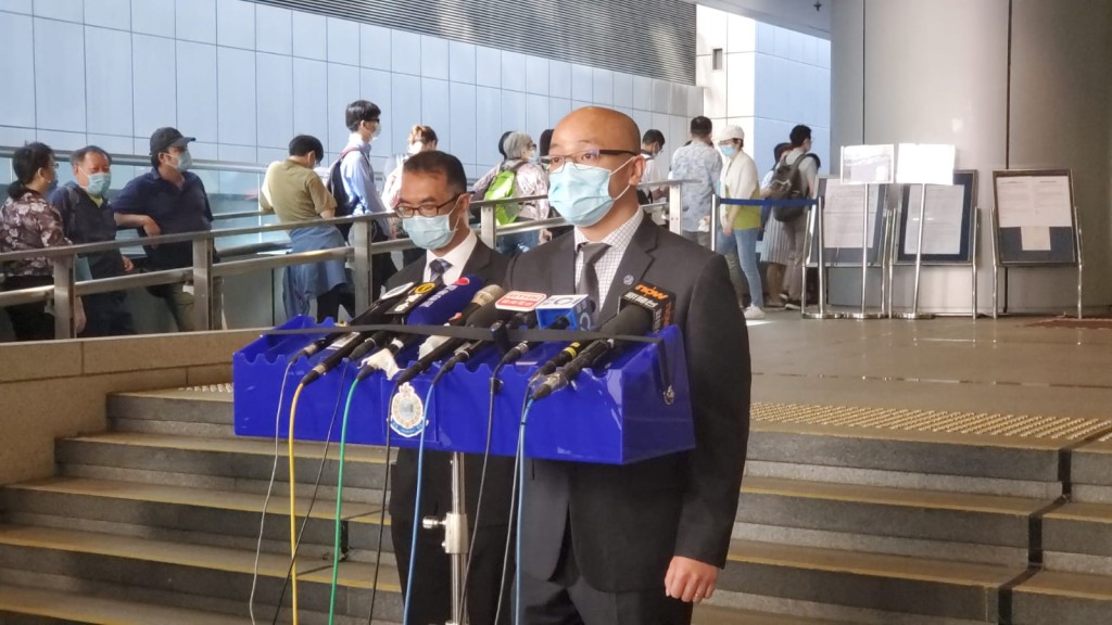 網絡安全及科技罪案調查科科技罪案組戴子斌總督察交代案情。