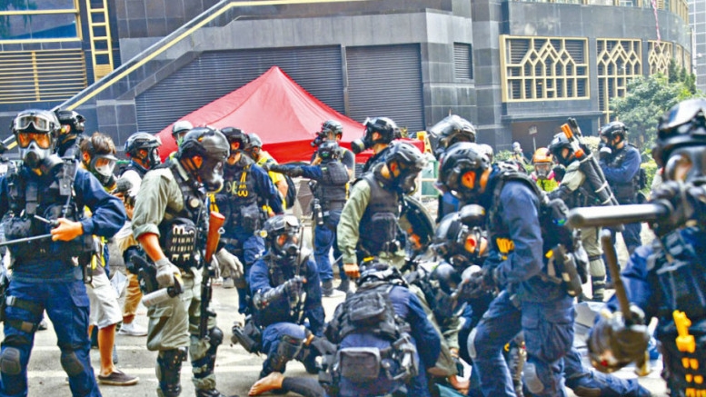警方在理大衝突中拘捕多人。資料圖片