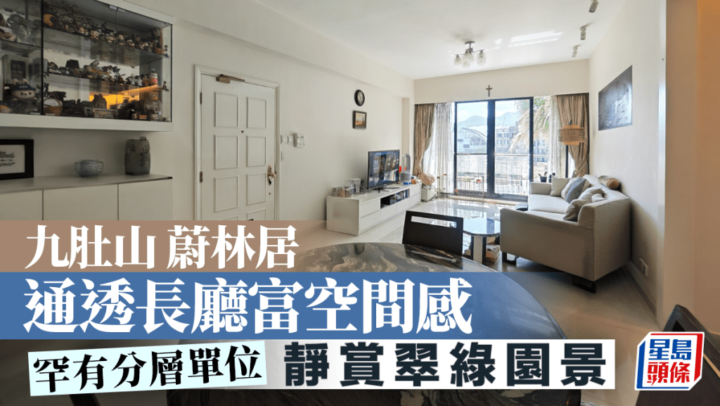 九肚山蔚林居 通透長廳富空間感 靜賞翠綠園景